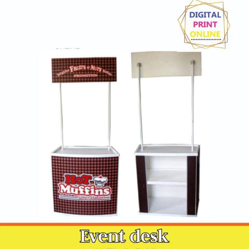 Jual Event Desk Meja Promosi Booth Portable Meja Jualan Pop Up Table