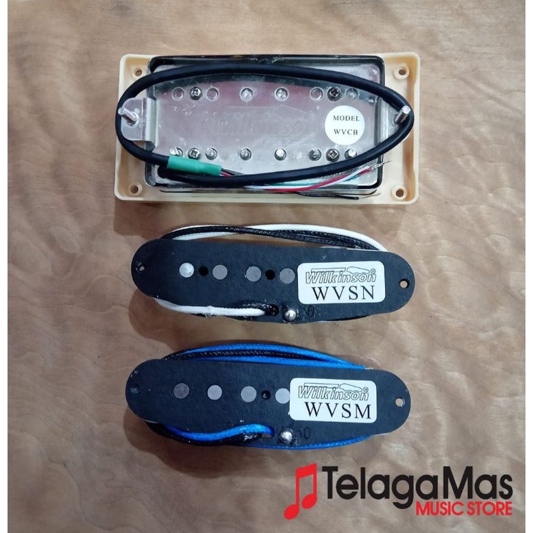 Jual pickup gitar wilkinson WVS alnico HSS white cover original ...