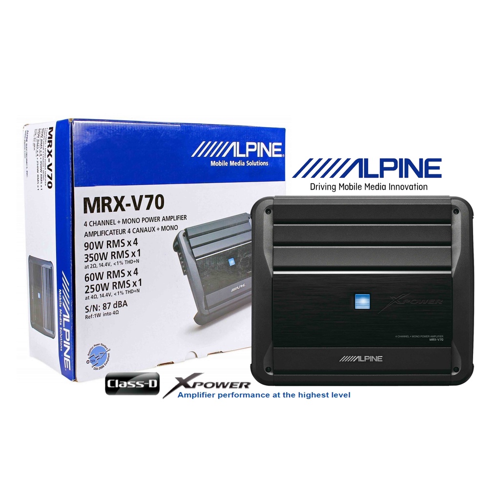 Jual Alpine MRXV70 Digital Class D Power Amplifier 5Channel Mono