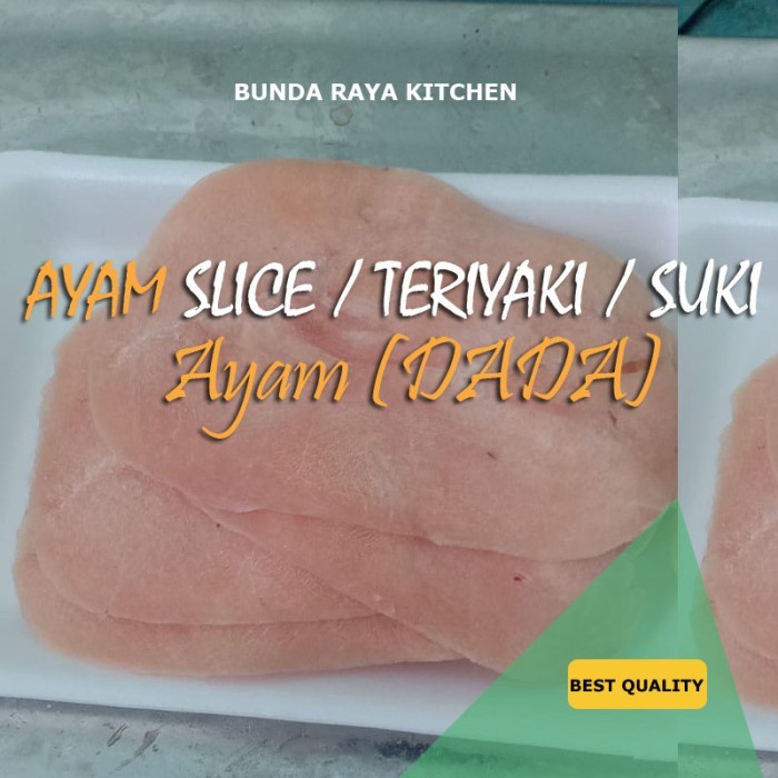 Jual AYAM SLICE PREMIUM PACK @500GR AYAM IRIS TIPIS / Teriyaki AYAM ...