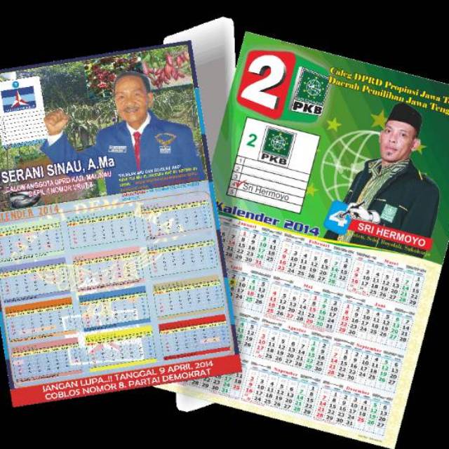 Jual Cetak Kalender Dinding Caleg Pemilu 2022 Shopee Indonesia