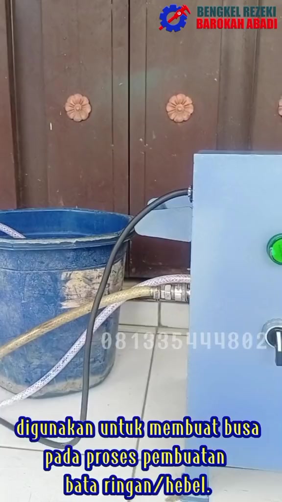 Jual Mesin Foam Generator Pembuat Busa Pada Bata Ringan Kapasitas 100 ...