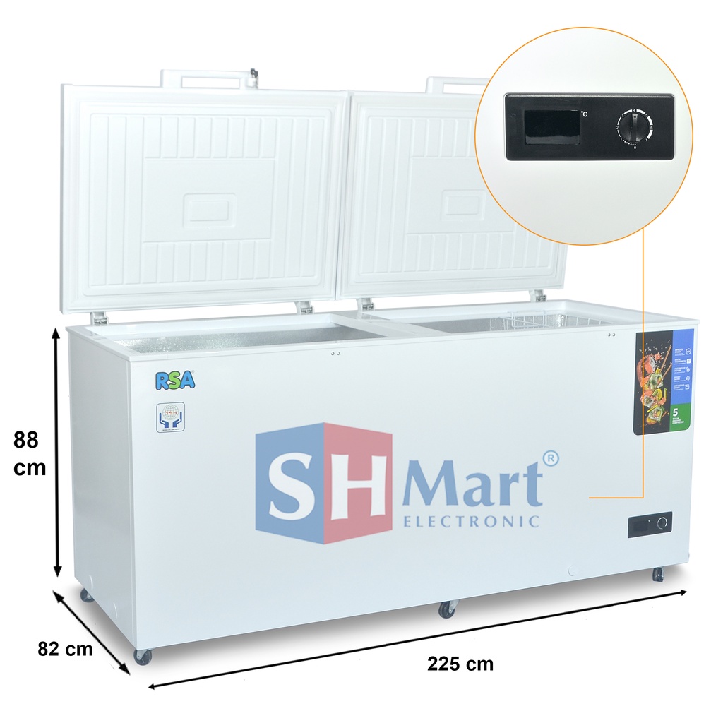 Jual CHEST FREEZER RSA CF-1200 CF1200 KAPASITAS 1050 LITER FREEZER BOX ...