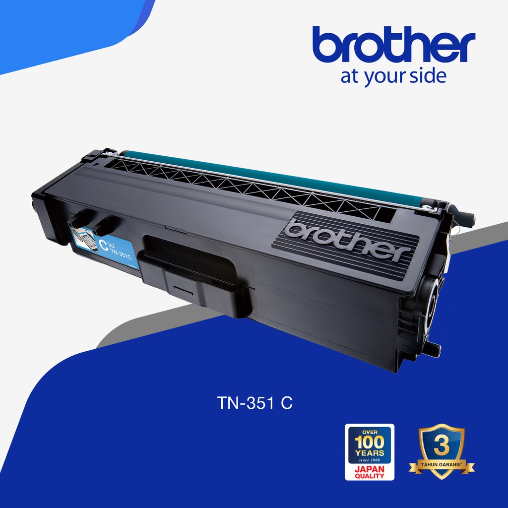Toner Brother Original TN351 Cyan for HL-L8250CDN, HL-L8350CDW, MFC-L8850CDW - Original Resmi