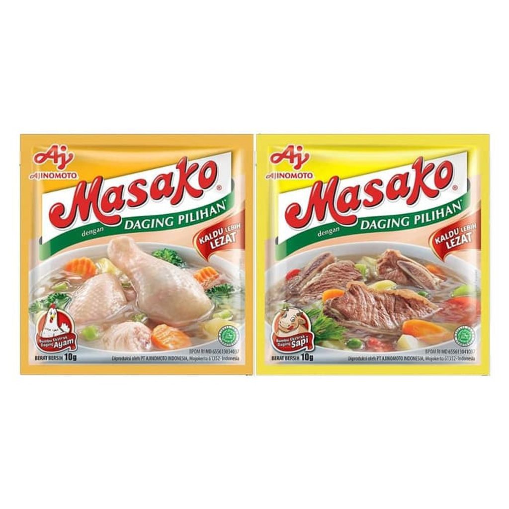 Jual Masako bumbu kaldu Penyedap Rasa Sapi dan Ayam kemasan 9gr ...