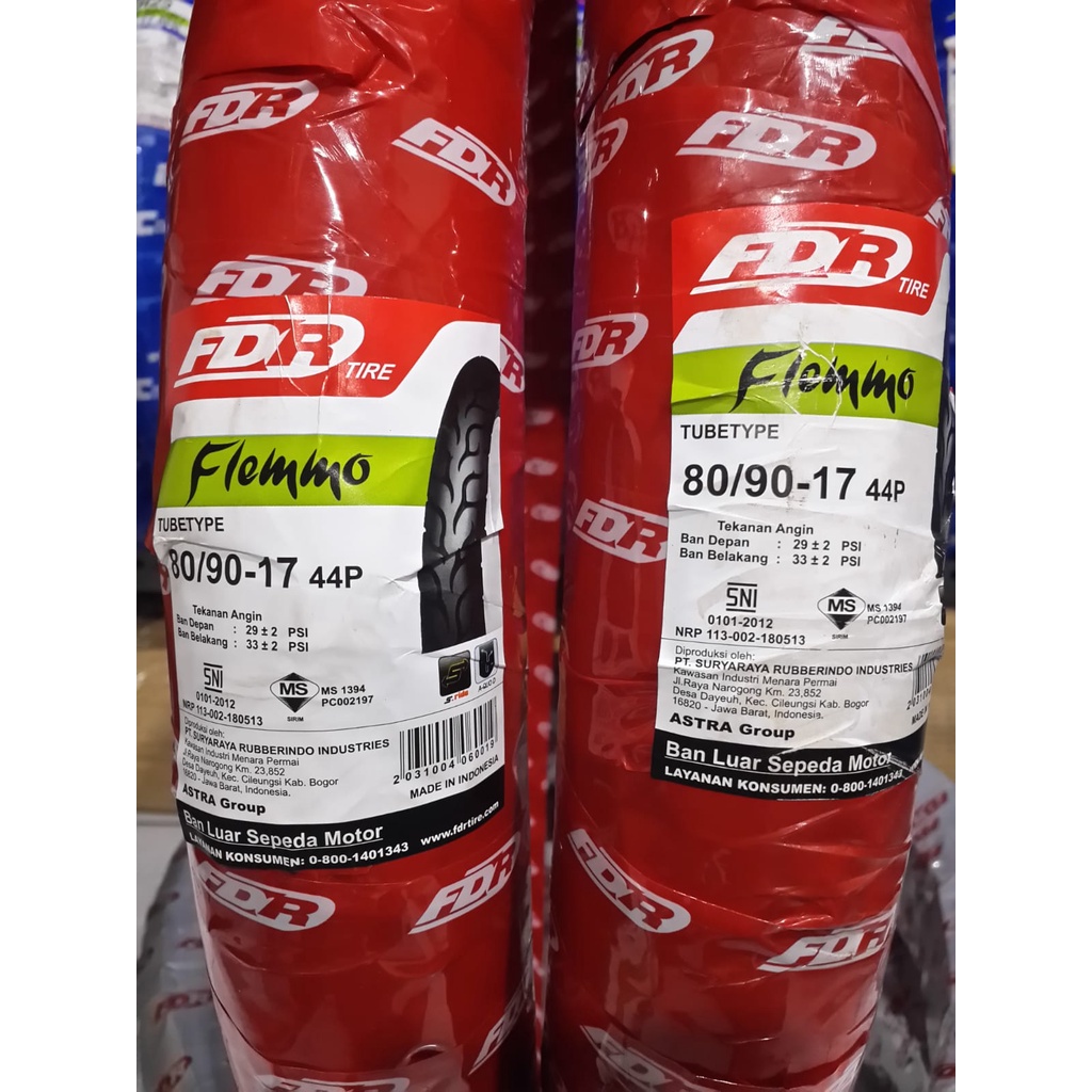 Jual Ban Motor FDR Flemo Ring 17 70/90 -17 80/90 -17 90/80 -17 (BUKAN ...