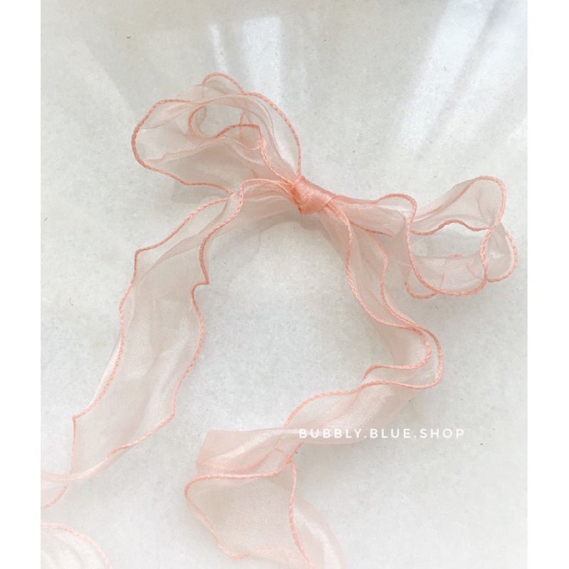 Jual 5meter Pita organza neci fish tail organza ribbon lebar 5cm roll ...