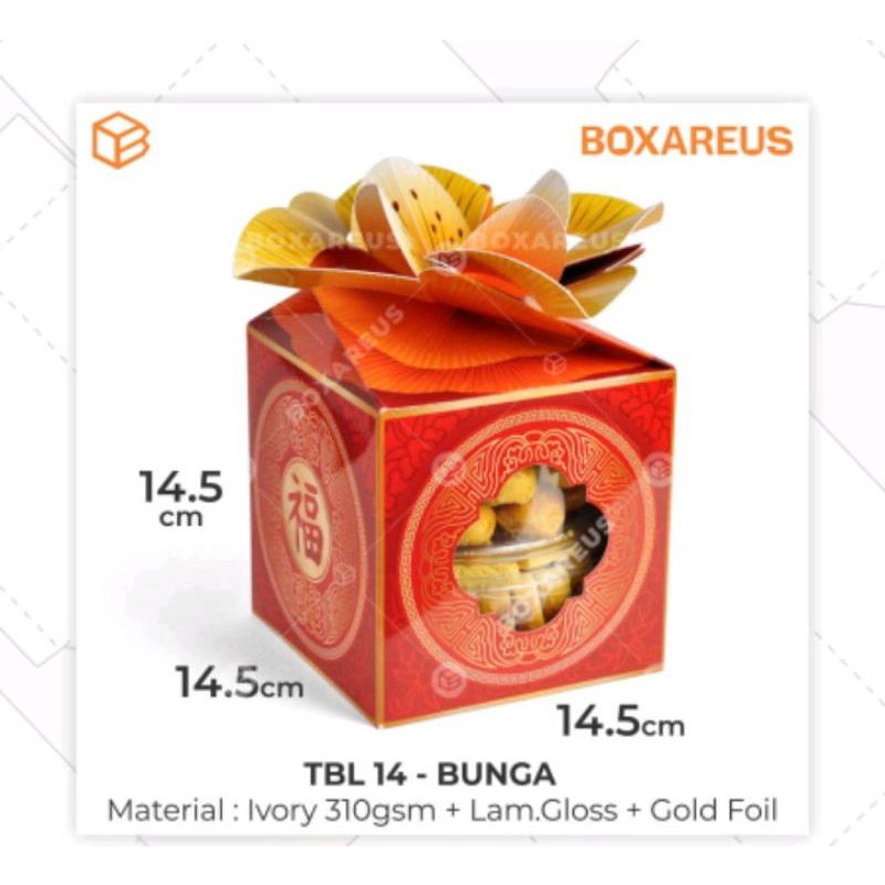 Jual Dus Imlek Box Toples Cny Kemasan Kue Kering Packaging Tbl Bunga Shopee Indonesia