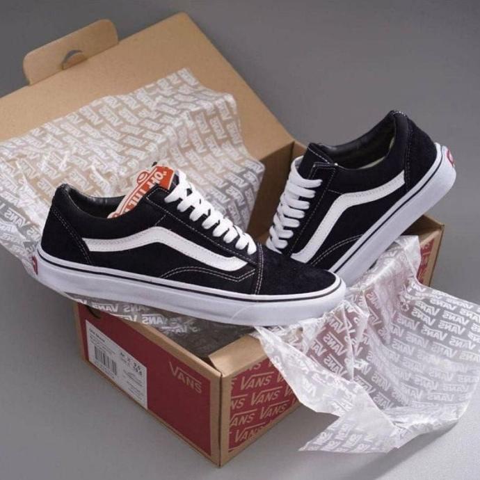 Jual SEPATU SNEAKERS PRIA/WANITA VANS OLDSKOOL BLACK AND WHITE PREMIUM ...