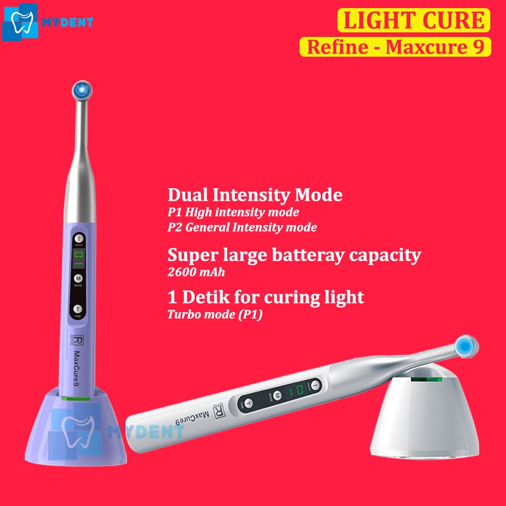 Jual Dental MaxCure 9 Curing Light Cure 1 Detik Laser Gigi Lightcure ...
