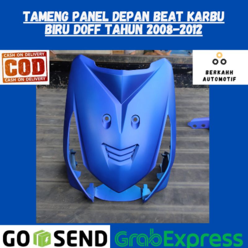 Jual Tameng Panel Cover Body Bodi Depan Honda Beat Karbu Biru Doff