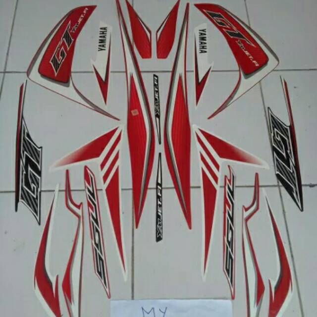 Jual stiker mio soul gt 2013 merah | Shopee Indonesia