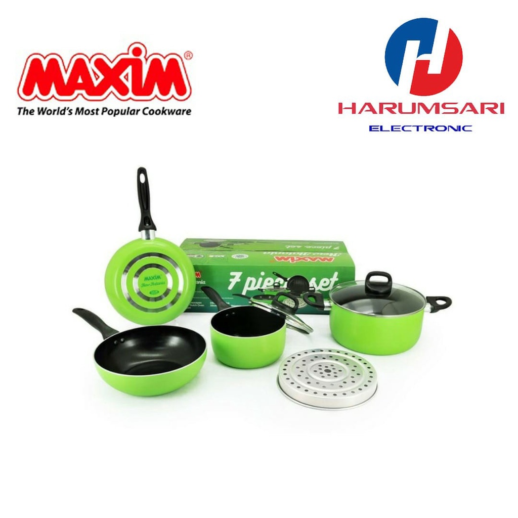 Jual Maxim Halania Set Pcs Panci Wajan Penggorengan Fry Pan Teflon Anti Lengket Shopee Indonesia