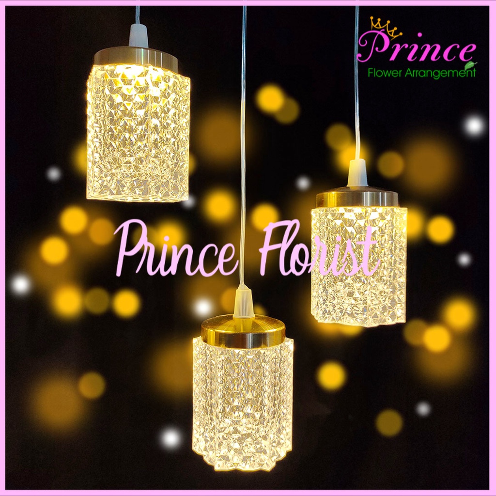 Jual Lampu Dekorasi Prisma Akrilik Gantung Kristal - Lampu Indoor