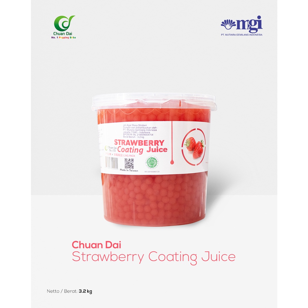 Jual POPPING BOBA STRAWBERRY / POPPING BOBA RASA STRAWBERRY / POPPING ...