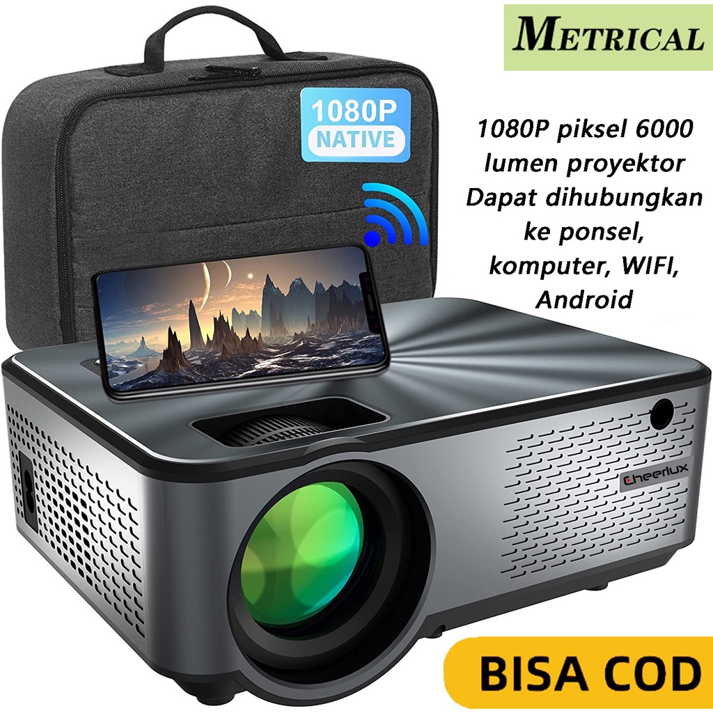 Jual Full HD Beamer projector 1080p WIFI proyektor lcd led lampu 150