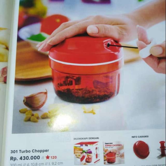 Jual TUPPERWARE TURBO CHOPPER | Shopee Indonesia