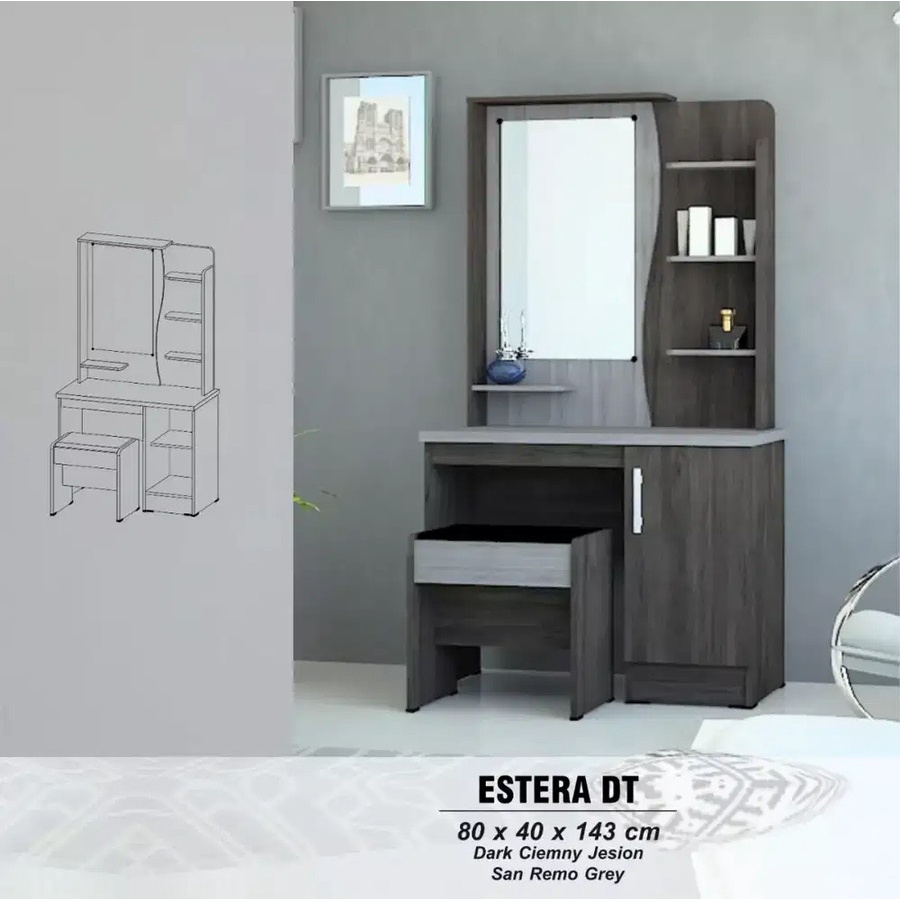 Jual Meja Rias Astro Box ESTERA DT | Shopee Indonesia