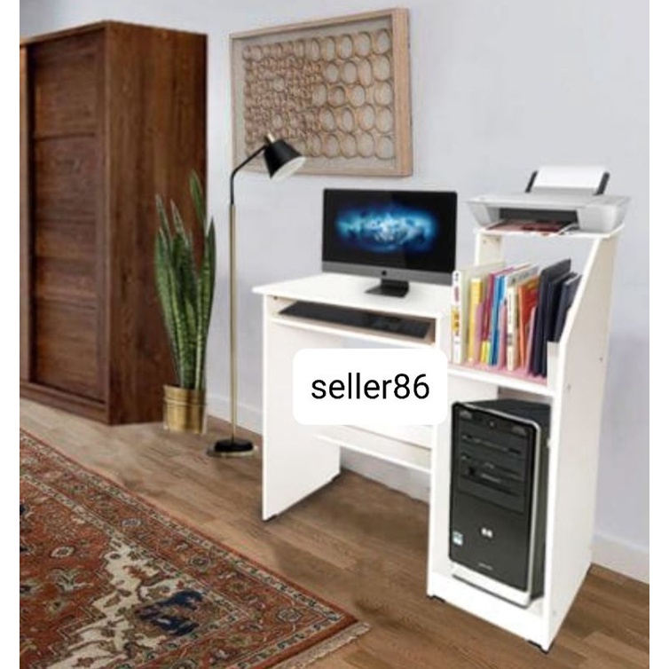 Jual MEJA KERJA PUTIH / MEJA BELAJAR PUTIH / MEJA KANTOR PUTIH | Shopee