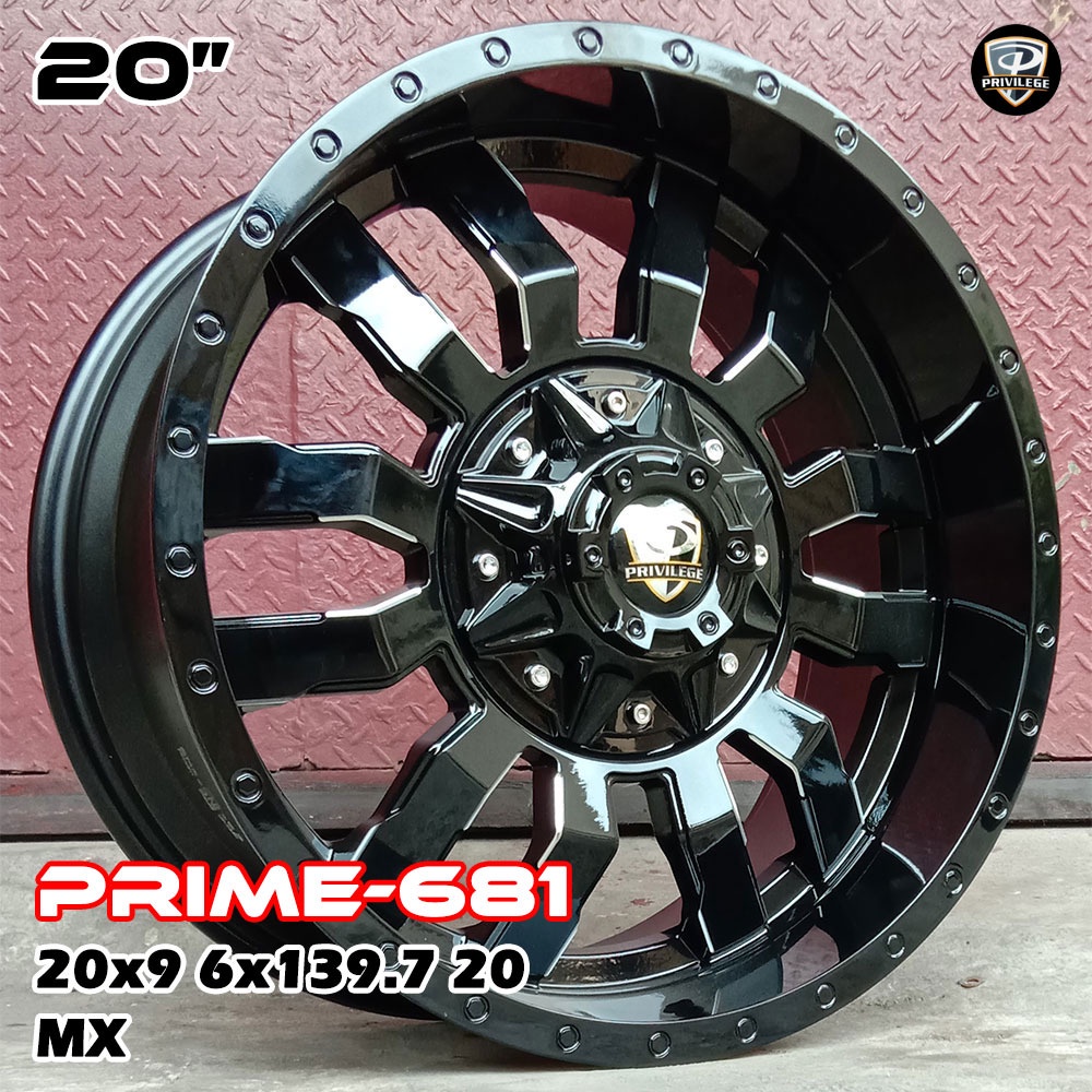 Jual Velg Racing Mobil Pajero Fortuner Ranger Hardtop Prime 681 MX R20 ...