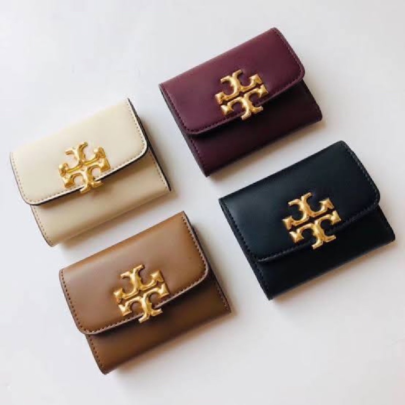 Jual Tory Burch Eleanor Trifold Compact Wallet Original Shopee Indonesia