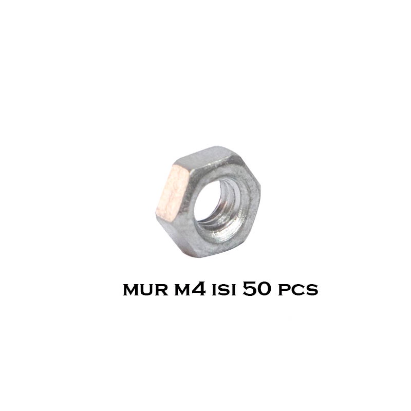 Jual EELIC MUR-GB52 -M4 isi 50 PCS mur 4mm dengan diameter drat dalam ...