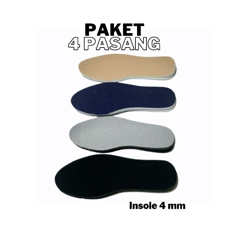 Jual PAKET 4 PASANG SOL SEPATU INSOLE DALAM SEPATU | Shopee Indonesia