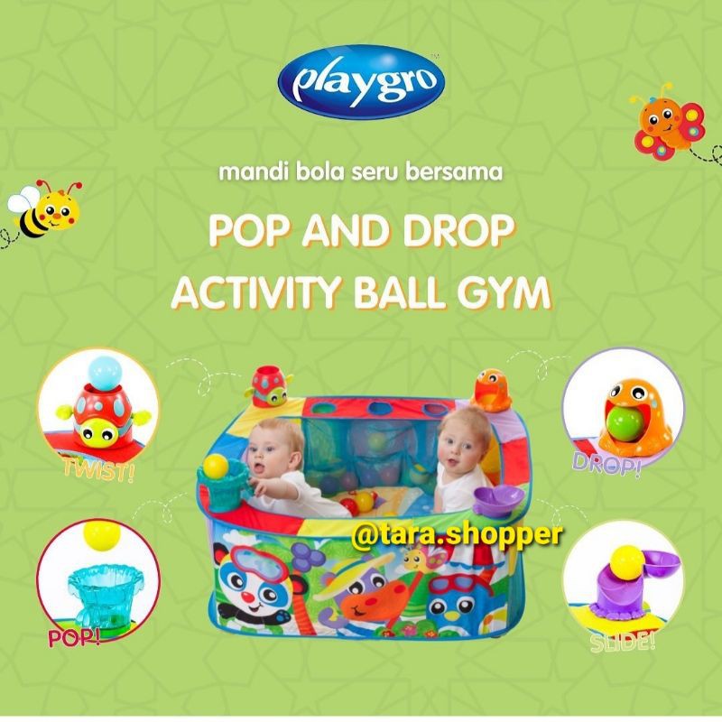 Playgro pop and drop activity ball gym tesco online