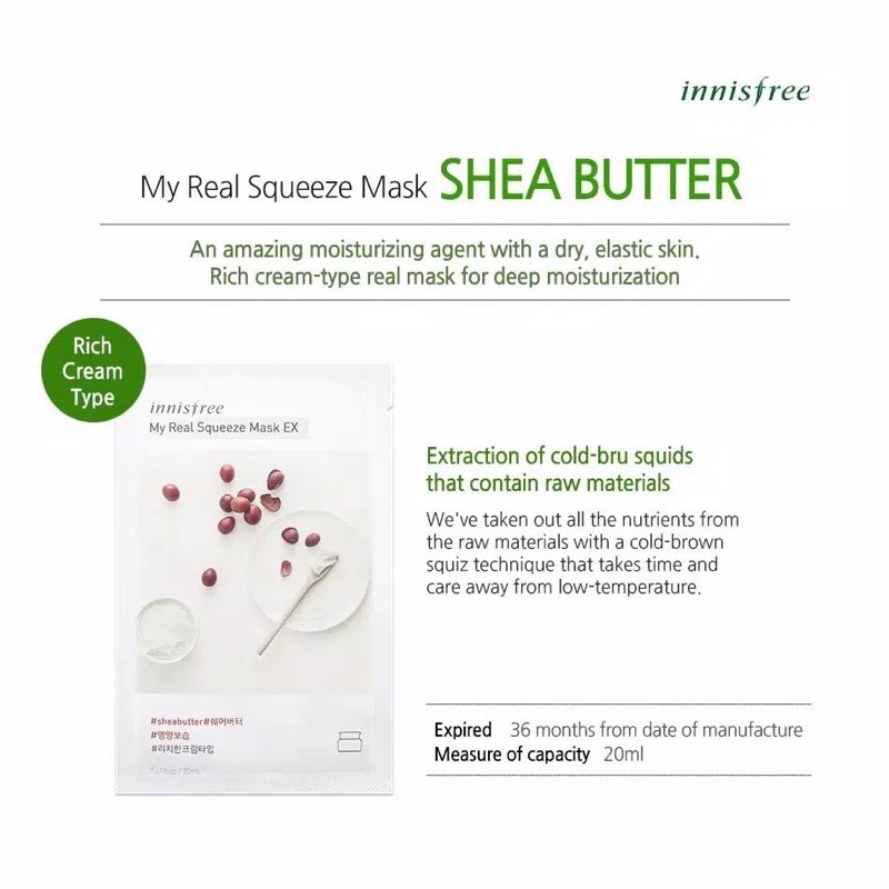 Jual [SUPER BRAND SALES] INNISFREE Masker Wajah Muka My Real Squeeze