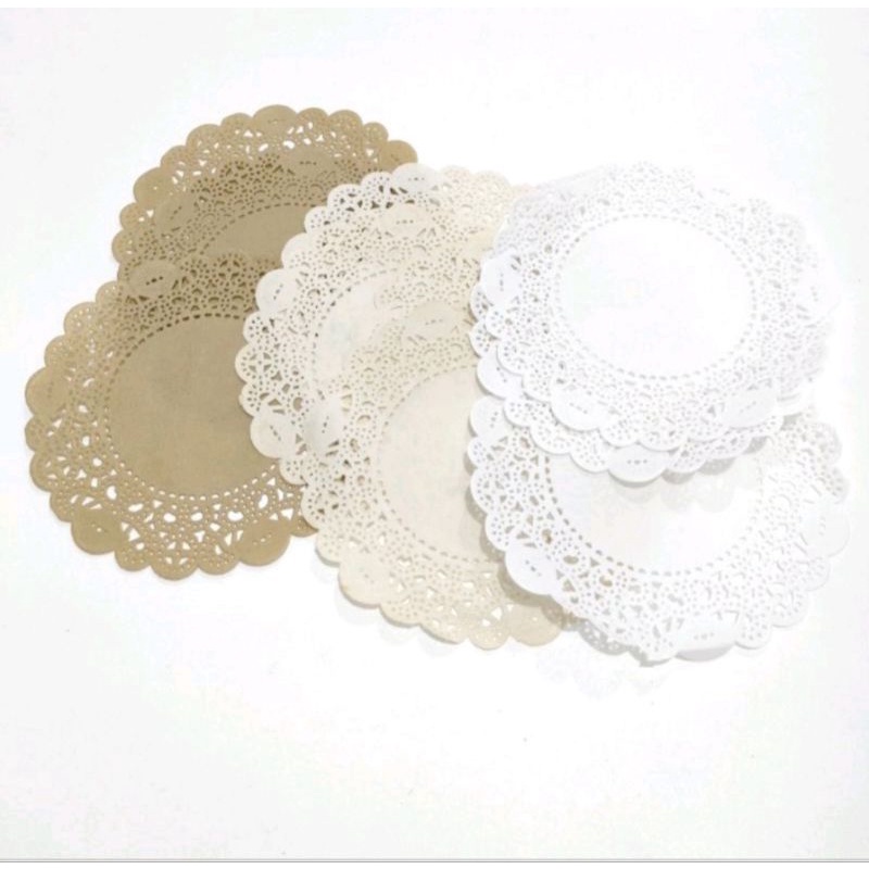 Jual Doilies Paper By Rebco Kertas Doilies Warna Coklat Doilies Putih