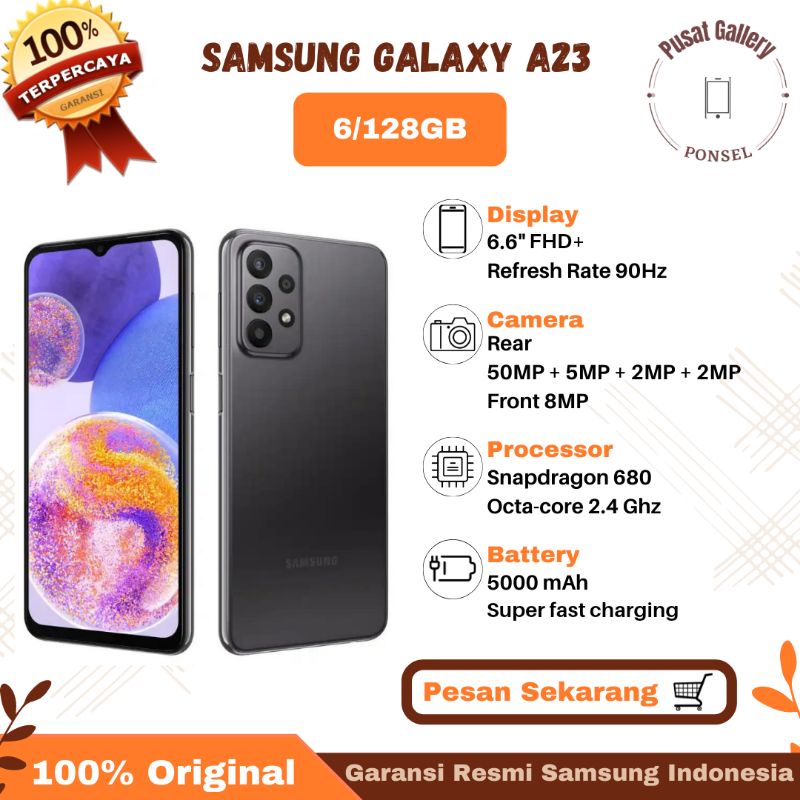 Jual Samsung Galaxy A23 6+6 GB/ 128 GB GARANSI RESMI TERPERCAYA ...
