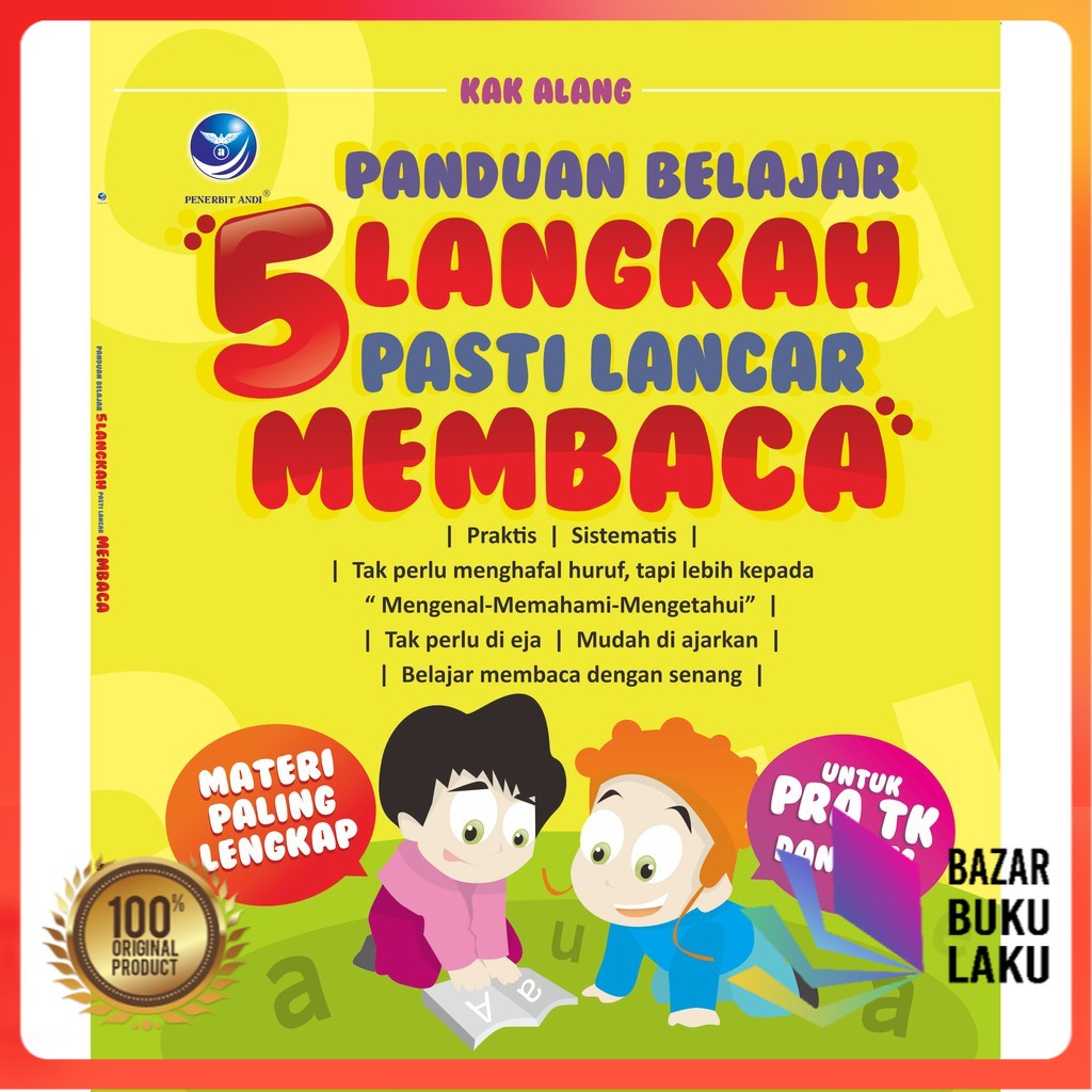 Jual BUKU ORIGINAL Panduan Belajar, 5 Langkah Pasti Lancar Membaca ...