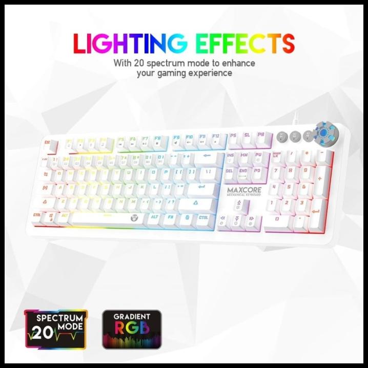 Jual Fantech Maxcore Mk852 Keyboard Mechanical Maxcore Space White ...