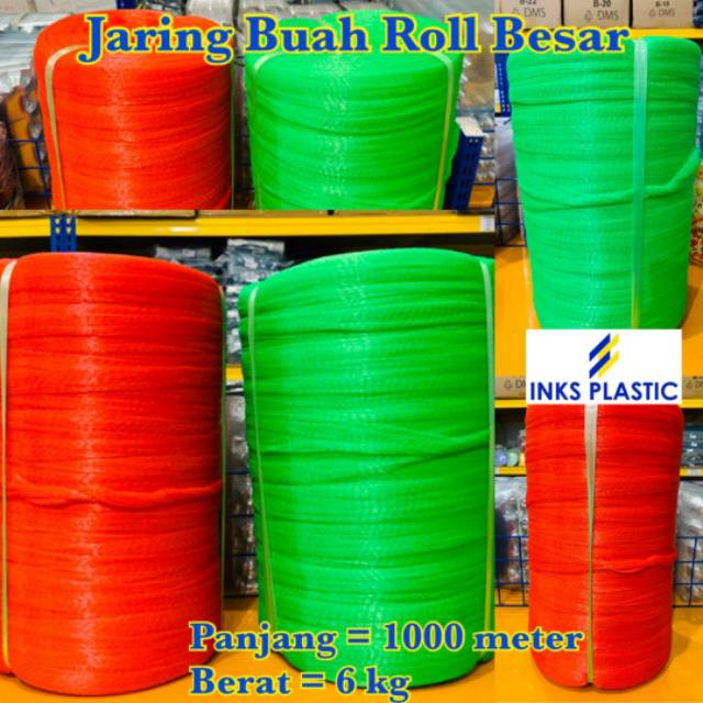 Jual POLYNET JARING BUAH WARING ROLL ISI 1000 METER | Shopee Indonesia
