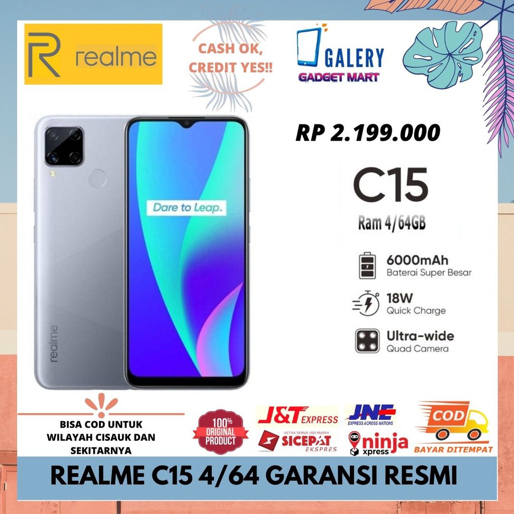 Jual REALME C15 4/64 GARANSI RESMI | Shopee Indonesia