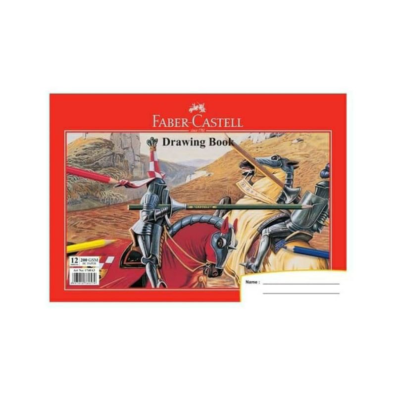 Jual FABERCASTELL A3 drawing book 200gsm 200gr 1740A3 sketch book buku