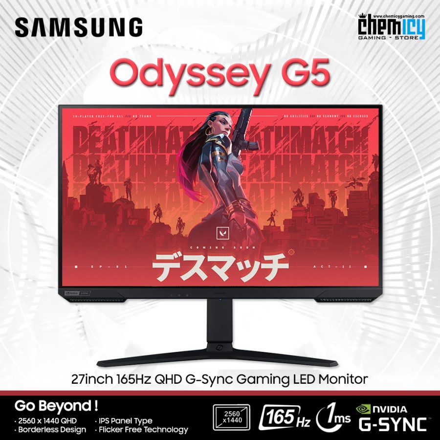 Jual Samsung Odyssey G5 27inch / 32inch 165Hz QHD G-Sync Gaming LED ...