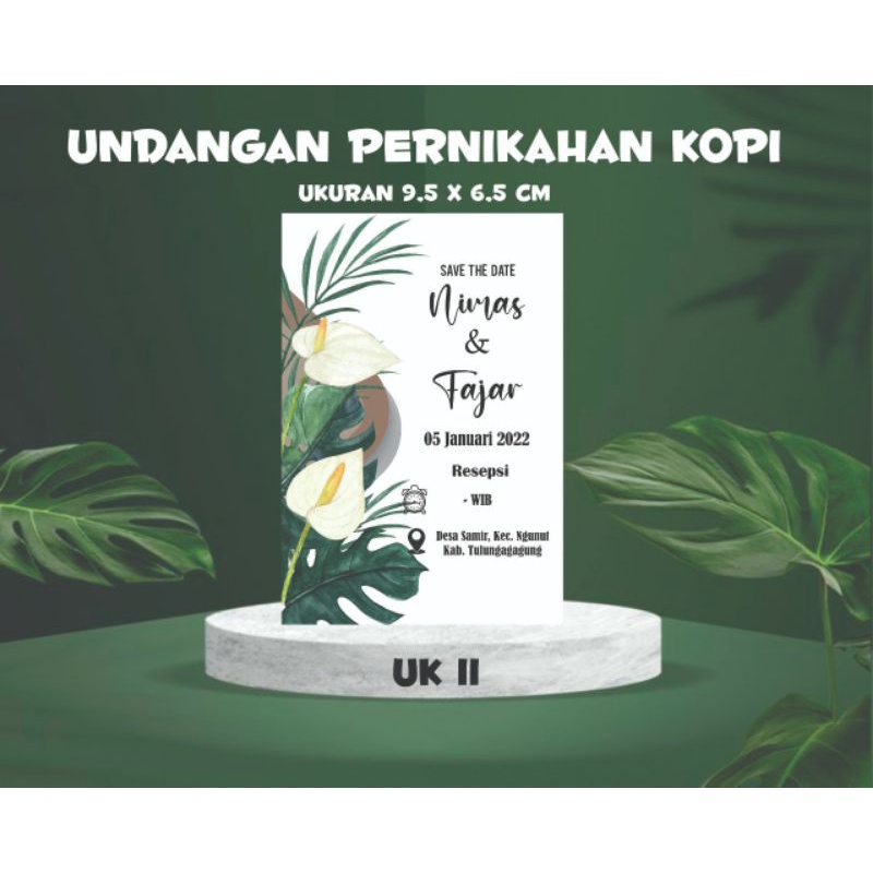 Jual Undangan Pernikahan Kopi | Shopee Indonesia