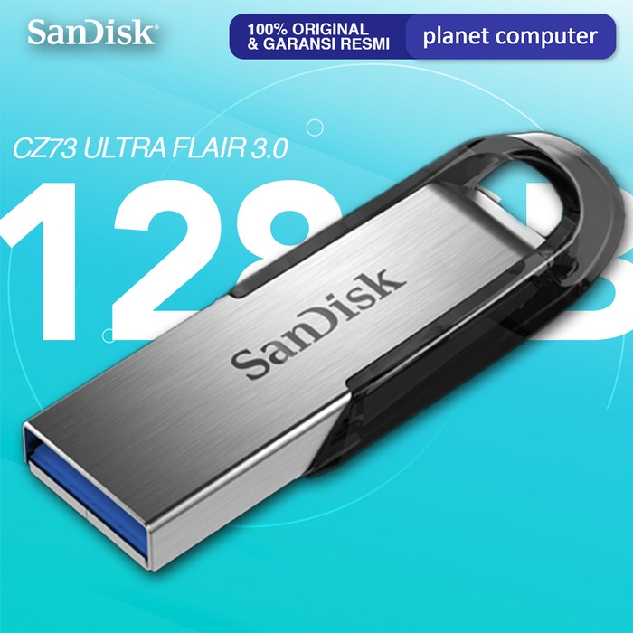 Jual SanDisk Flashdisk Ultra Flair CZ73 128GB USB 3.0 150MB/s Garansi ...