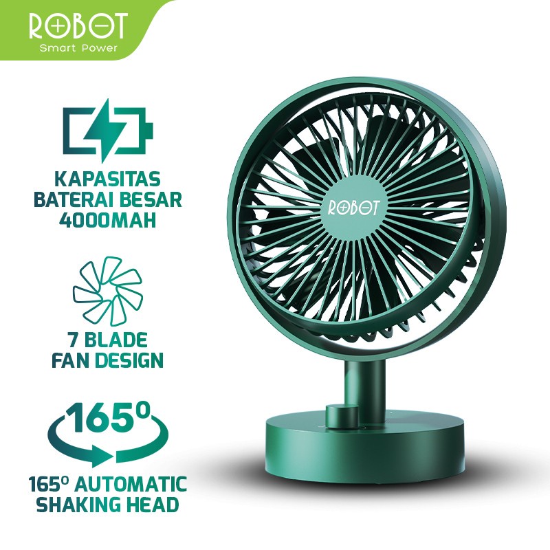 Jual MINI FAN ROBOT RT-BF18 Mini Desktop Fan Kipas Meja Mini Portable ...