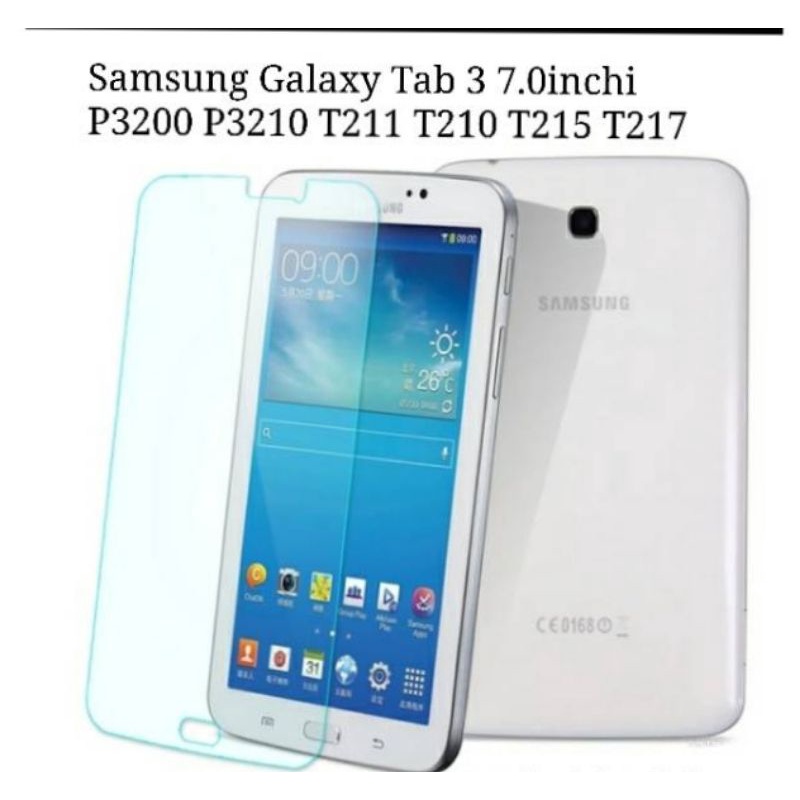 Jual TEMPERED GLASS TAB SAMSUNG P3200/T211/TAB 3 7INCH Shopee Indonesia