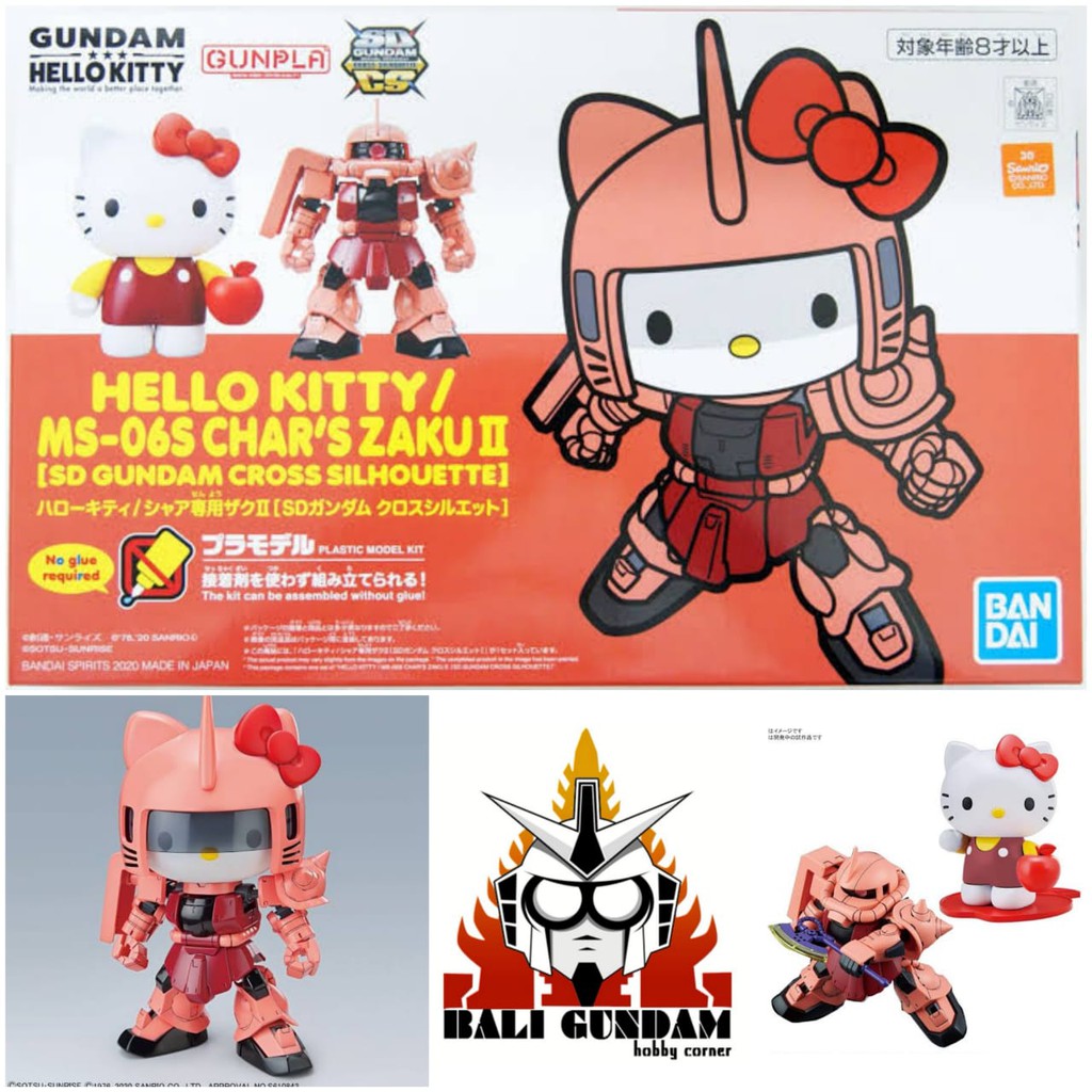 Jual Sd Gundam Cross Silhouette Hello Kitty X Char Zaku Ii Shopee