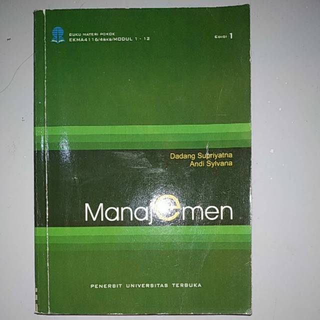 Jual MODUL UNIVERSITAS TERBUKA - MANAJEMEN (EKMA4116/4SKS) | Shopee ...