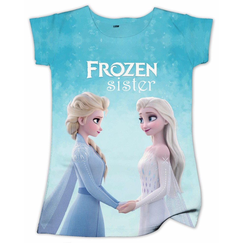 Jual Dress Anak Frozen / Daster Anak Frozen / Baju Anak Frozen Printing ...