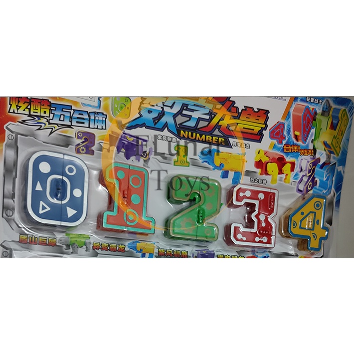 Jual Mainan Robot Angka / Number Lembar 0-4 (ECERAN) | Shopee Indonesia