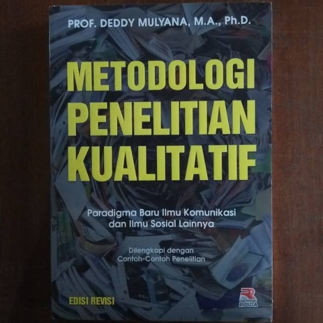 Jual #buku METODOLOGI PENELITIAN KUALITATIF DEDDY MULYANA | Shopee ...