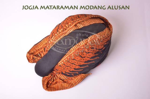 Jual Blangkon jogja mataram motif modang kuning | Shopee Indonesia