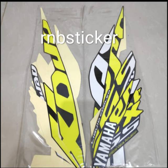 Jual Stiker Striping Stripping Motor Yamaha Aerox 155 2019 Kuning Stabilo Shopee Indonesia