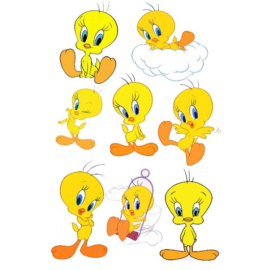 Jual Sticker Cutting Graftac Tweety Size 8-9 cm | Shopee Indonesia