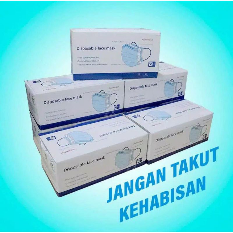 Jual Masker Disposable 3 Ply Non Medis | Shopee Indonesia